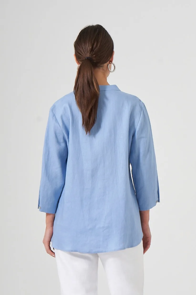 29" Notched Mandarin Tunic