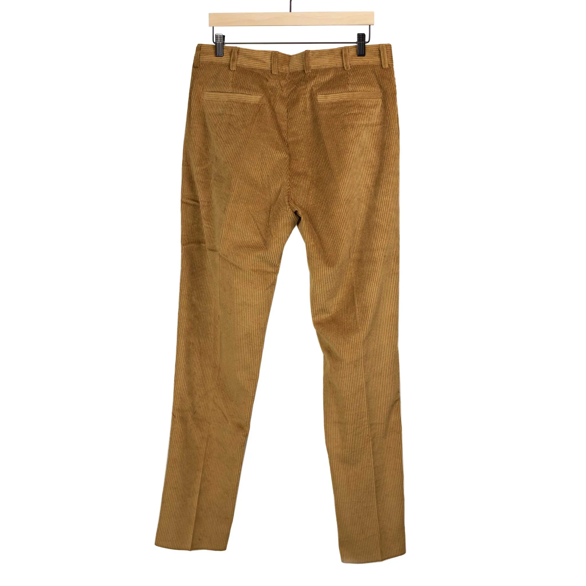 Aantioco pleated trousers in beige cotton corduroy (suit separates)