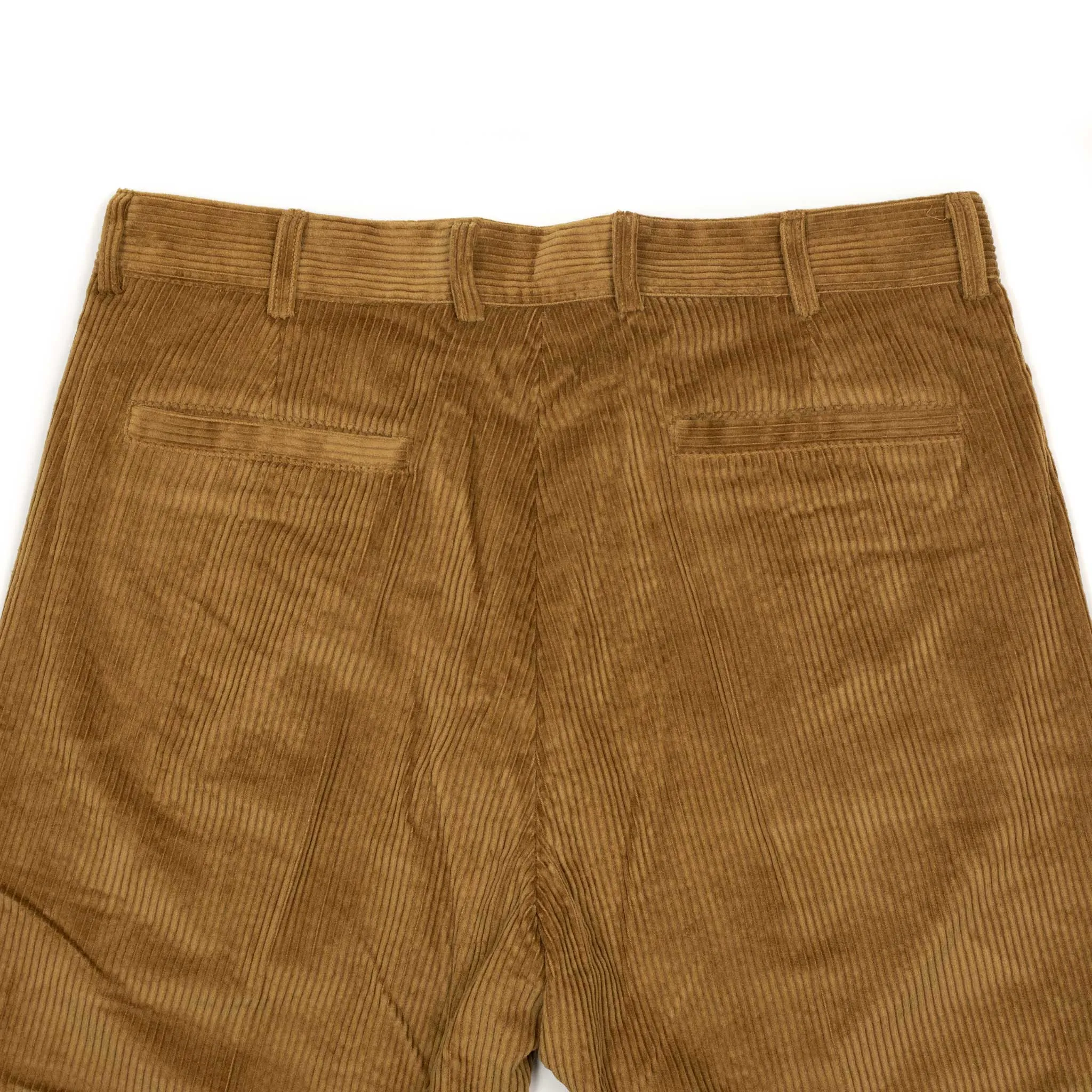 Aantioco pleated trousers in beige cotton corduroy (suit separates)