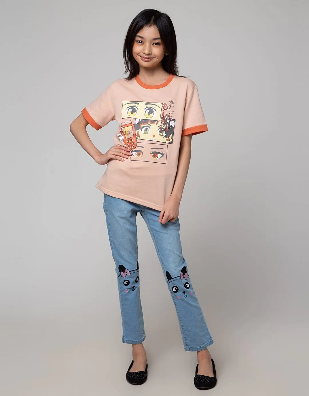Aero Denim Long Pants Bordir Panda Pita