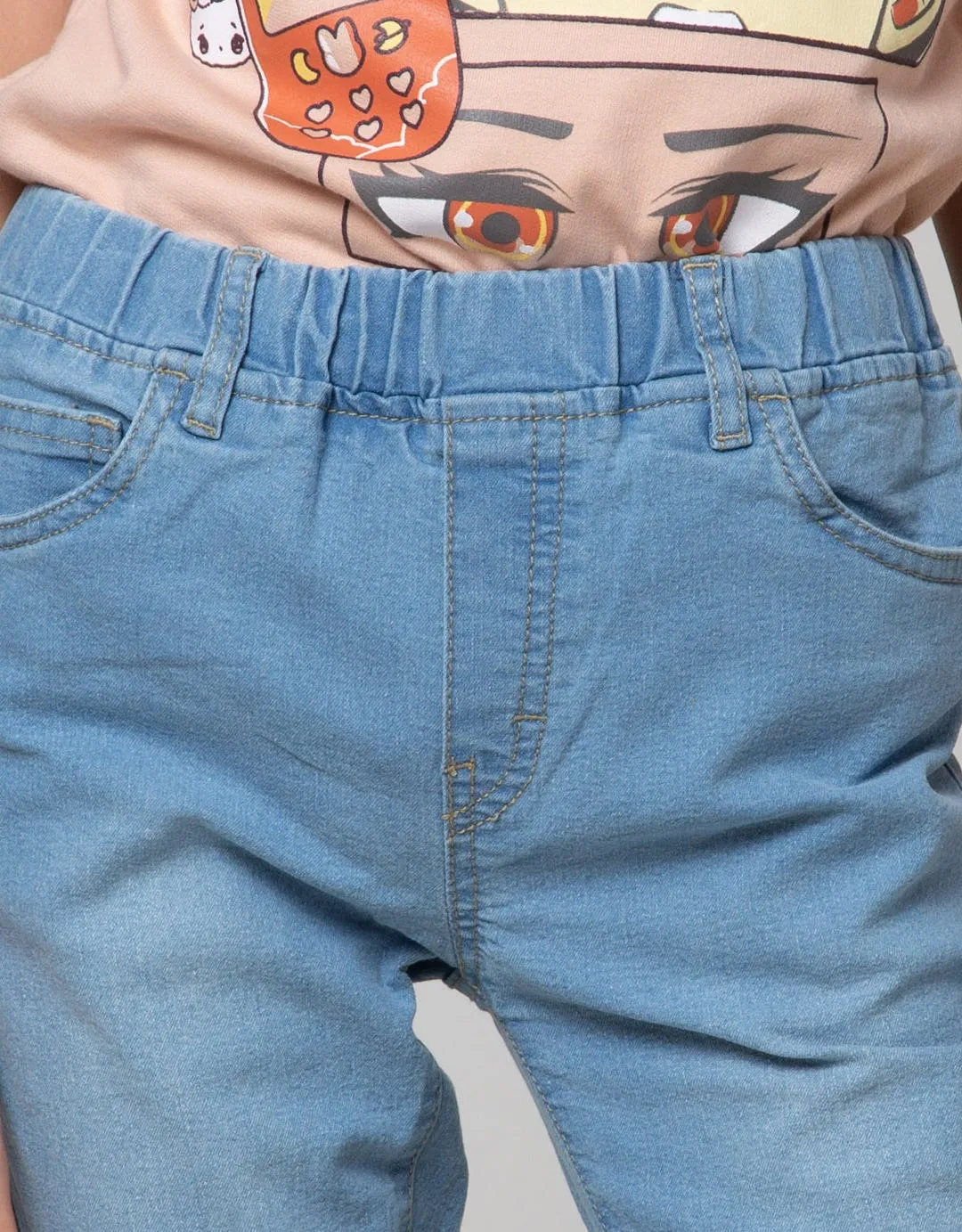 Aero Denim Long Pants Bordir Panda Pita