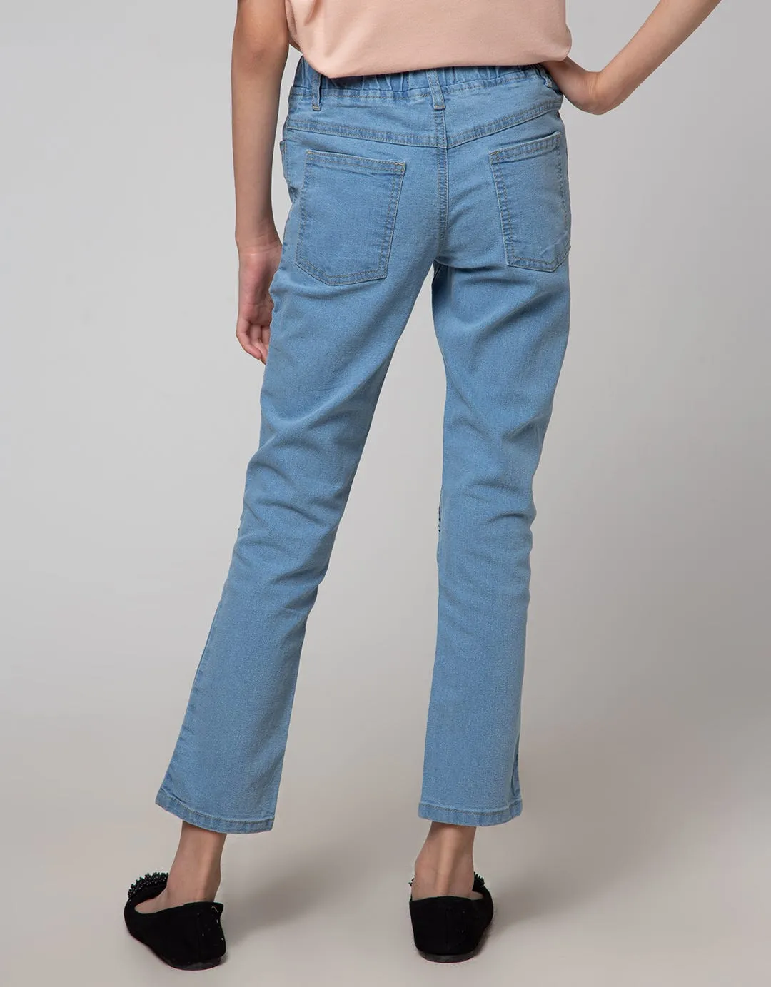 Aero Denim Long Pants Bordir Panda Pita