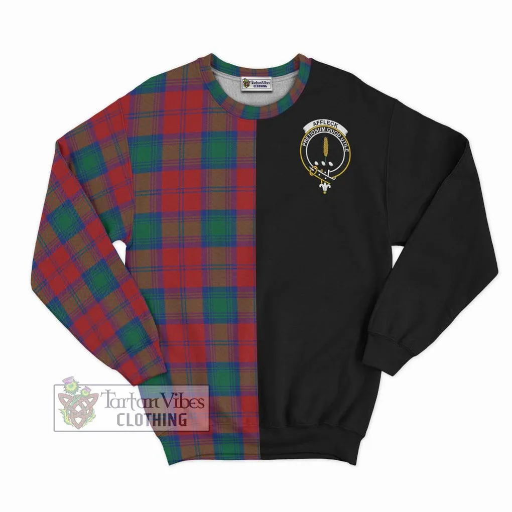 Affleck Tartan Sweatshirt with Family Crest and Half Of Me Style