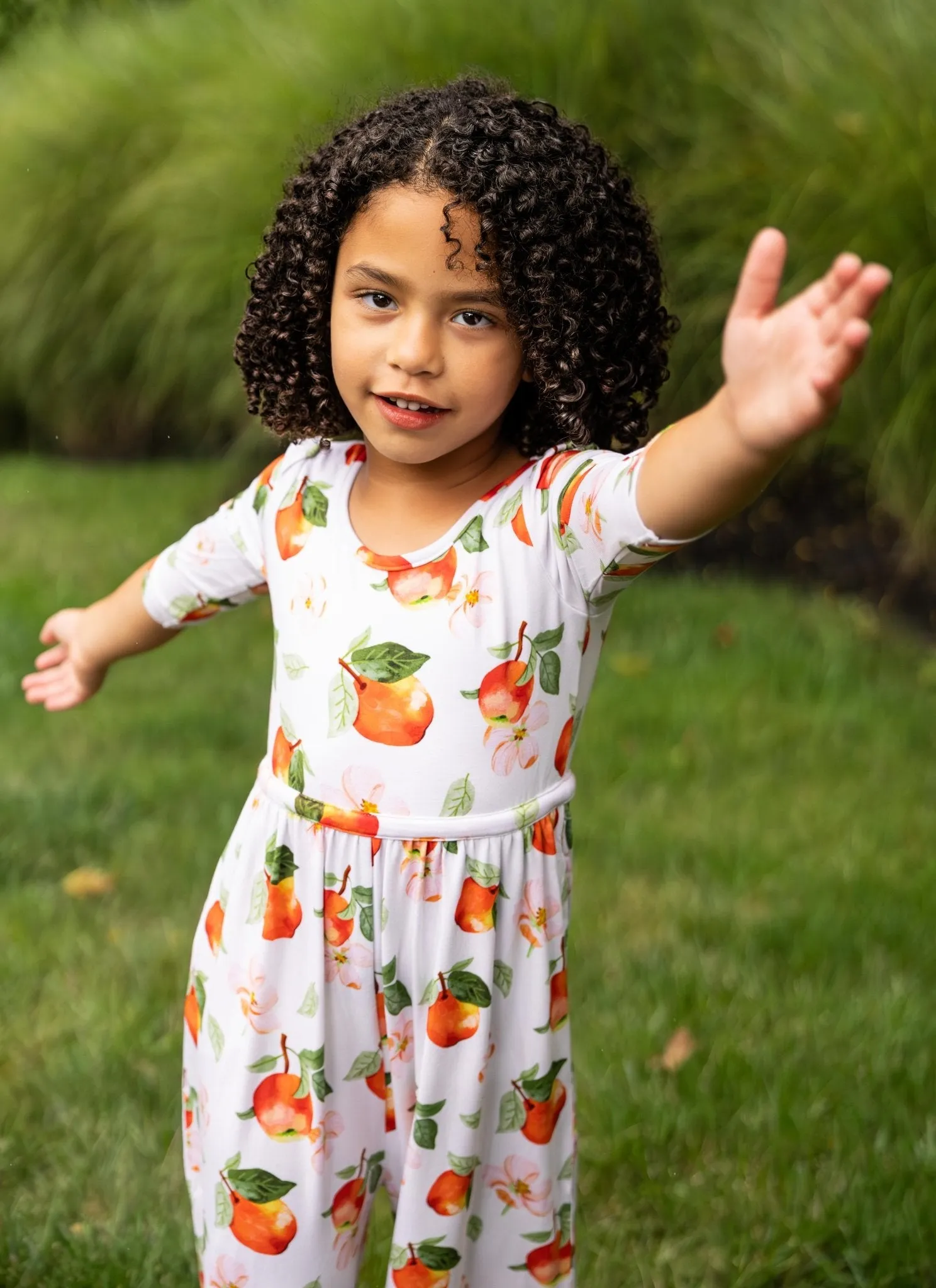 Awesome Apples Wide Leg Romper