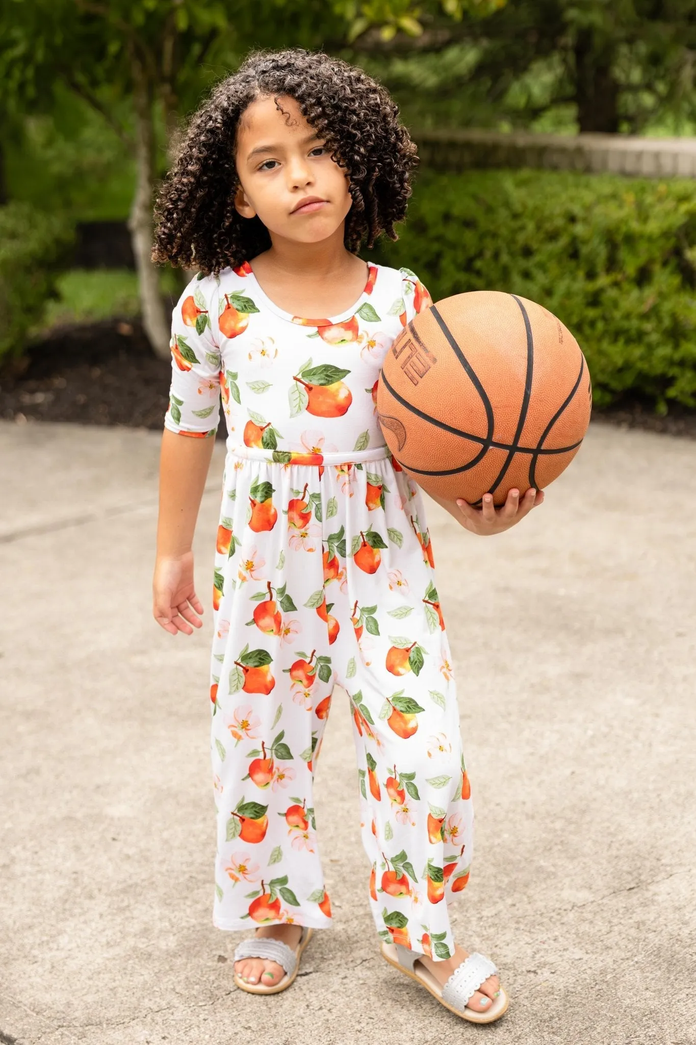 Awesome Apples Wide Leg Romper