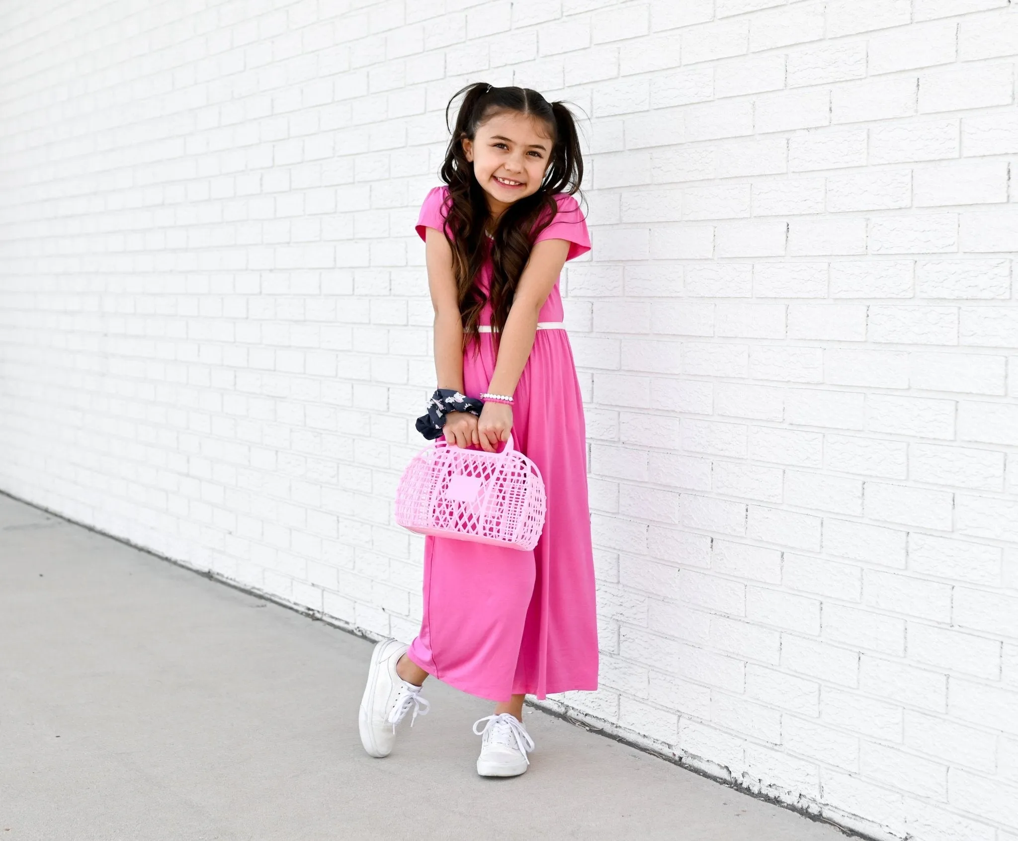 Azalea Pink Wide Leg Romper