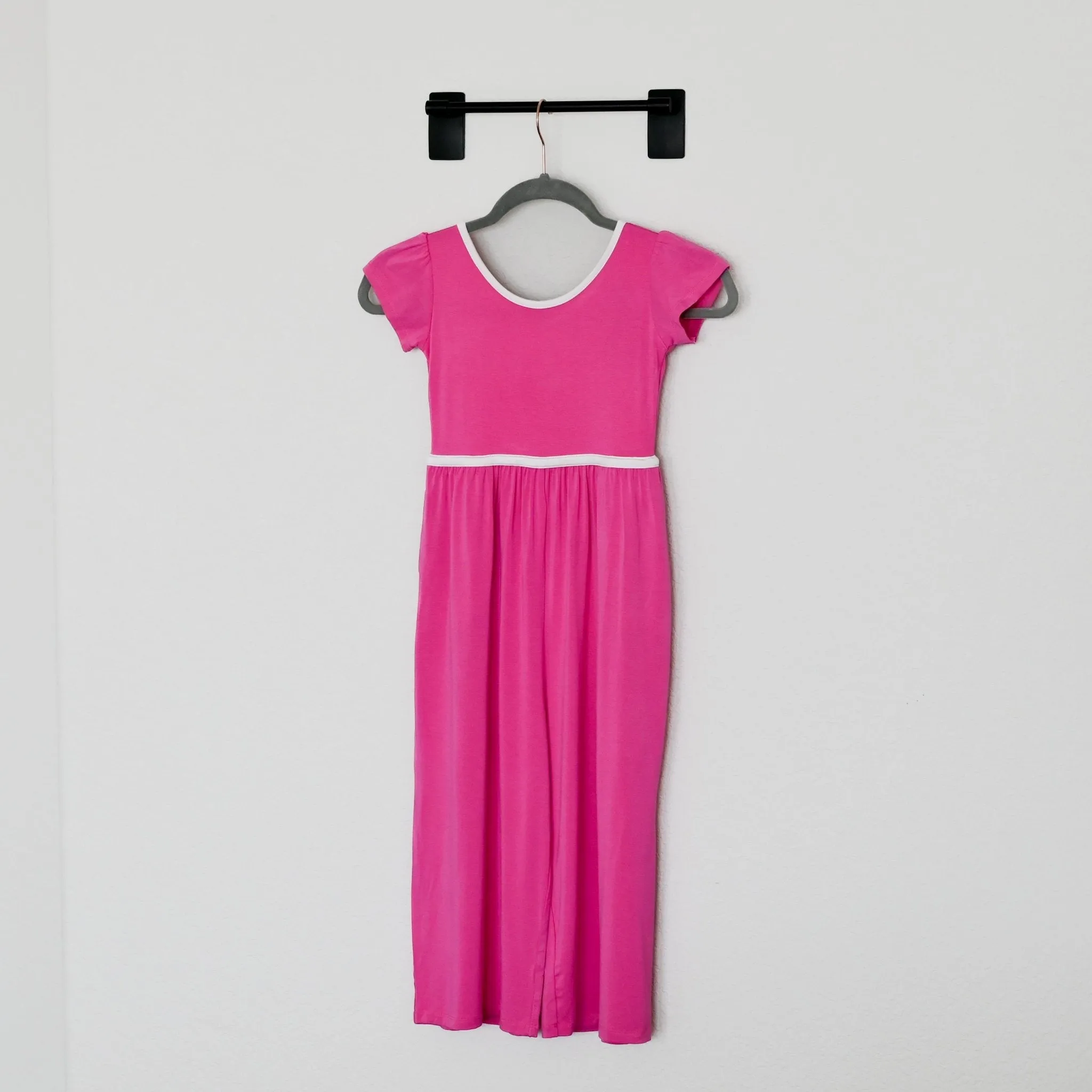 Azalea Pink Wide Leg Romper