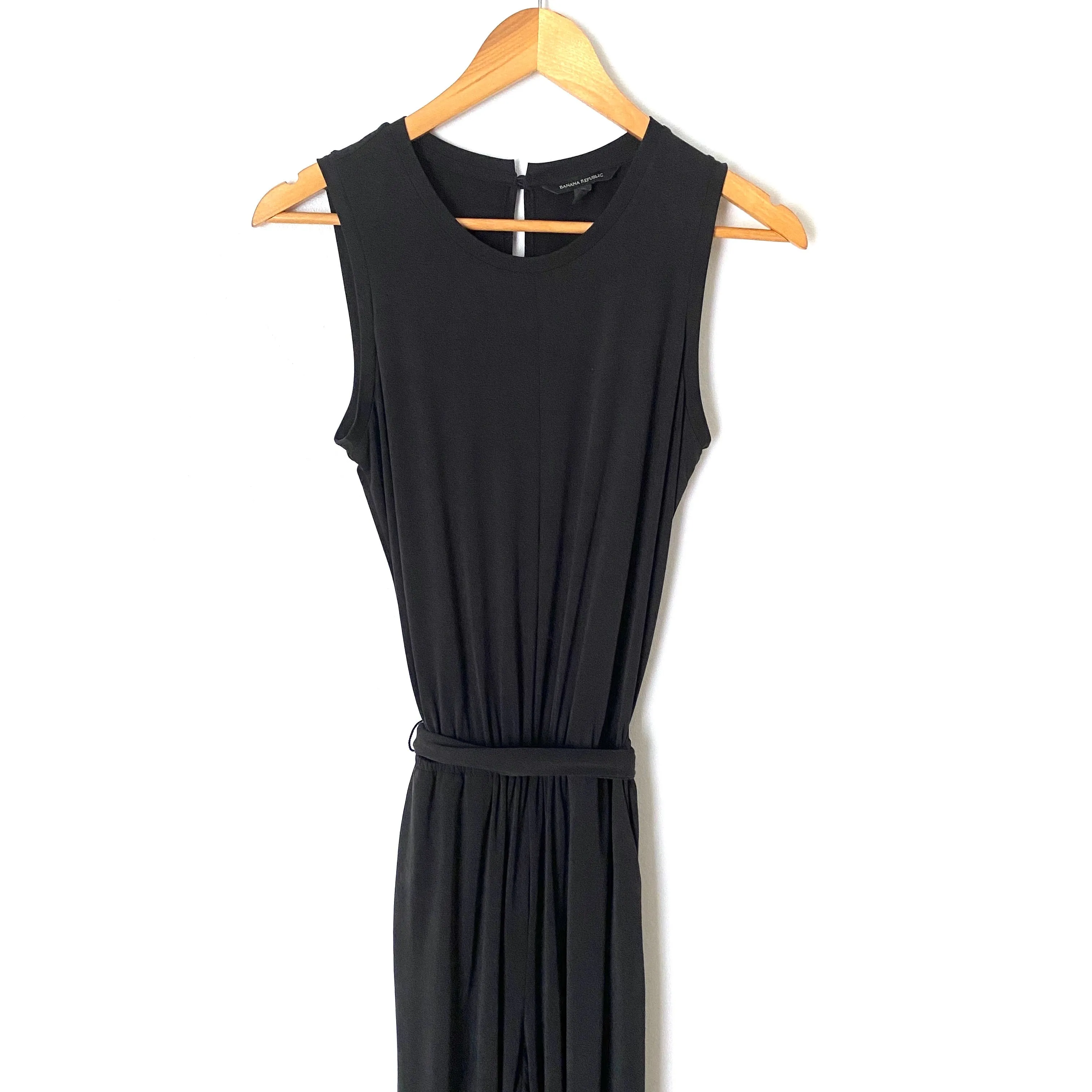 Banana Republic Black Modal Cropped Jumpsuit- Size 0