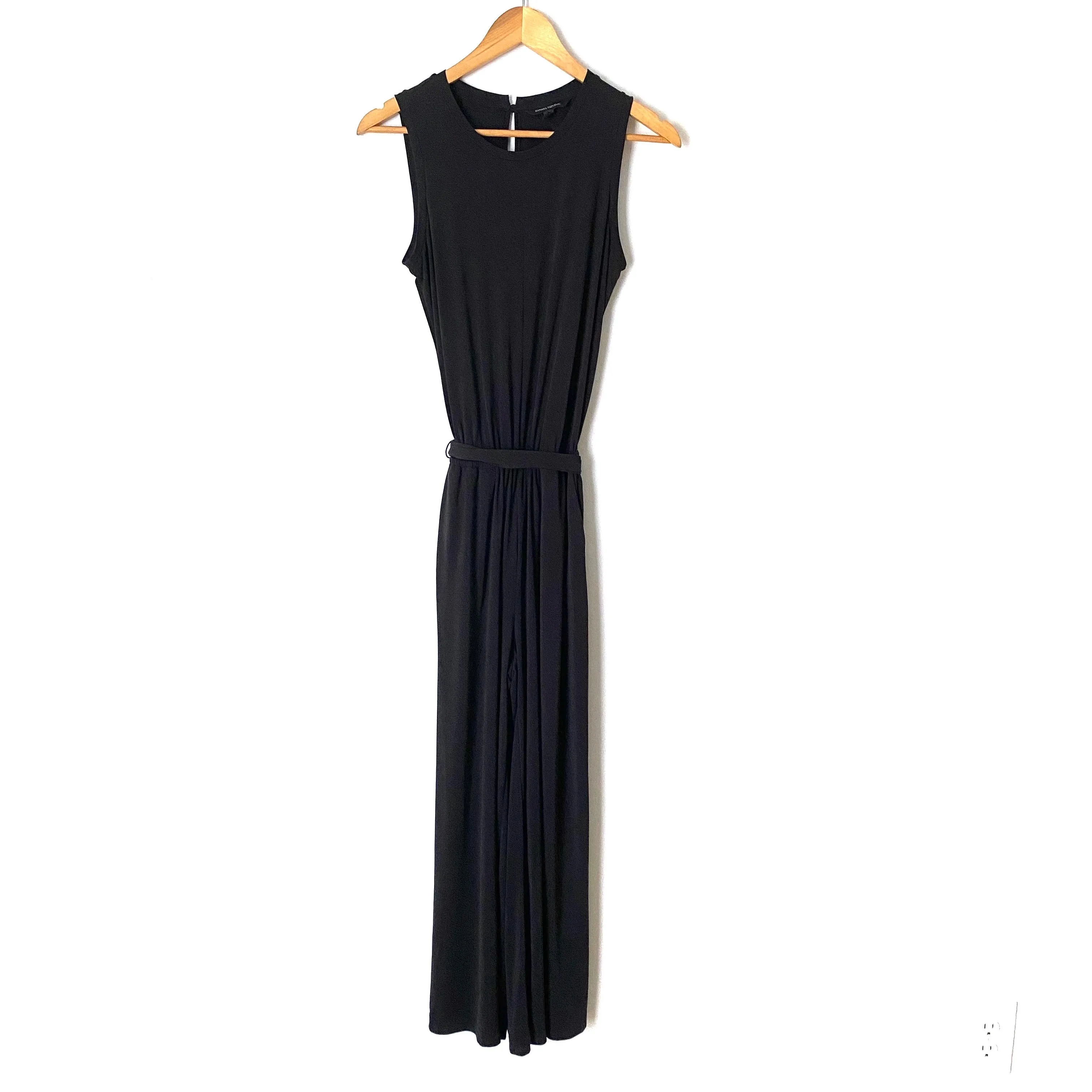 Banana Republic Black Modal Cropped Jumpsuit- Size 0