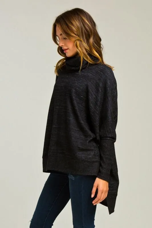 Blustery Afternoon Top - Charcoal