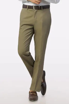 Brown Regular Fit Cotton Trouser