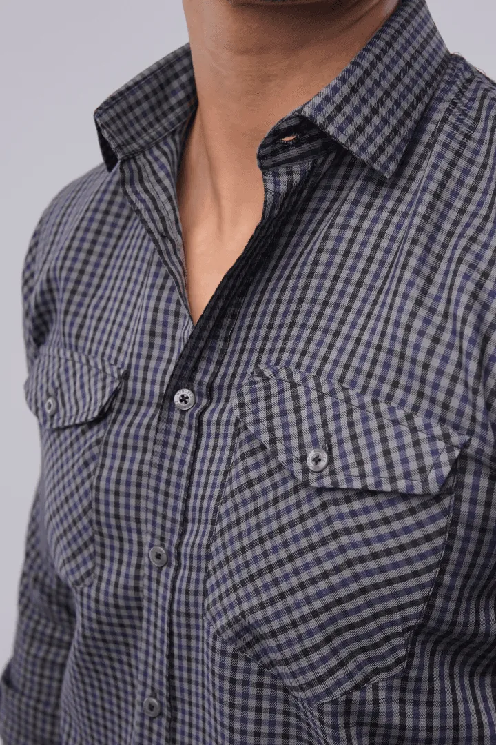 Check Shirt - Grey