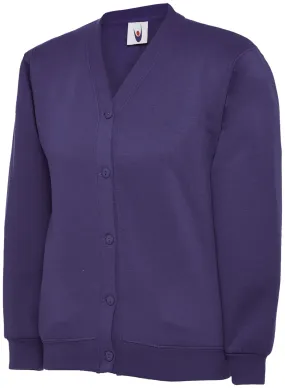 Childrens Classic Cardigan | Purple