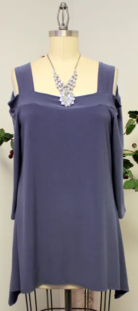 Classic Cold shoulder Plus size Tunic top with cut out details to the shoulders. S to 3XL