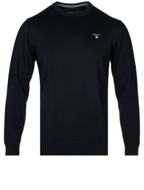 Classic Cotton Crewneck Evening Blue