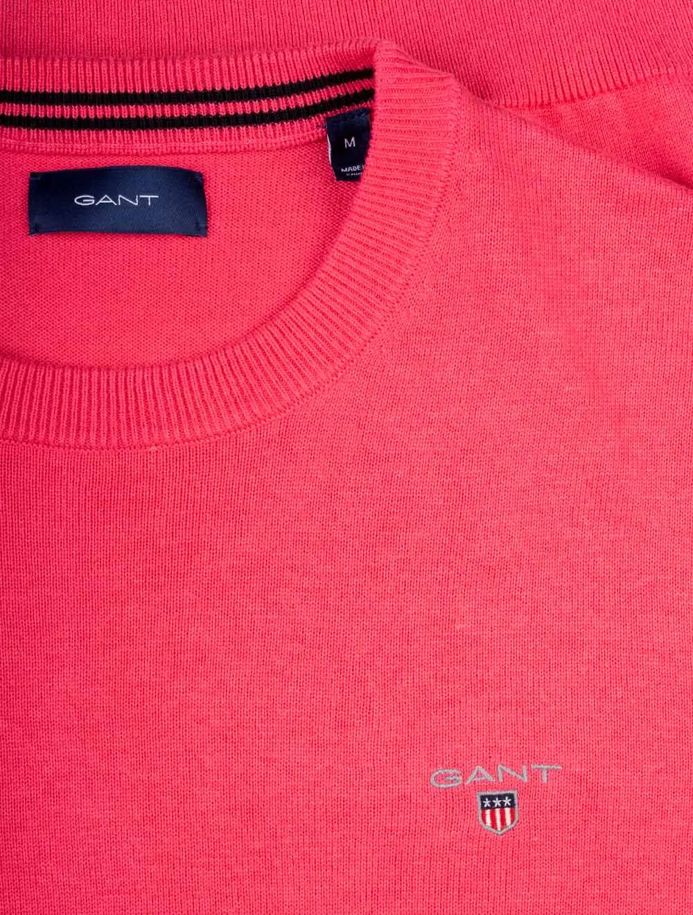 Classic Cotton Crewneck Pink Melange