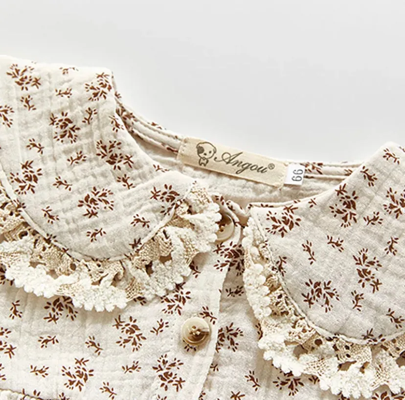 Collared Romper   Bonnet