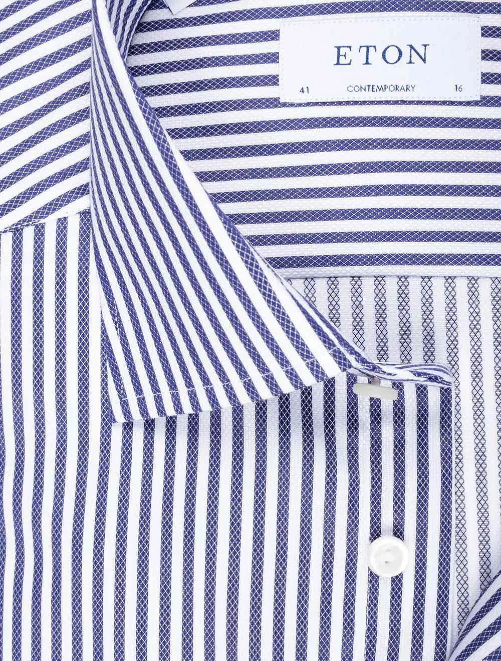 Contemporary Pinstripe Shirt Blue