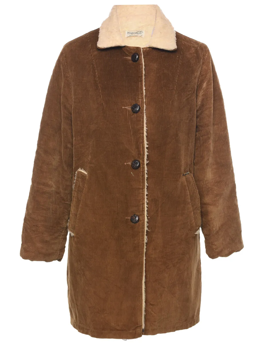 Corduroy Brown Jacket - L