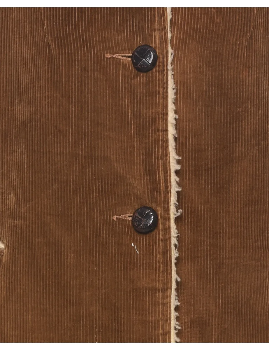 Corduroy Brown Jacket - L