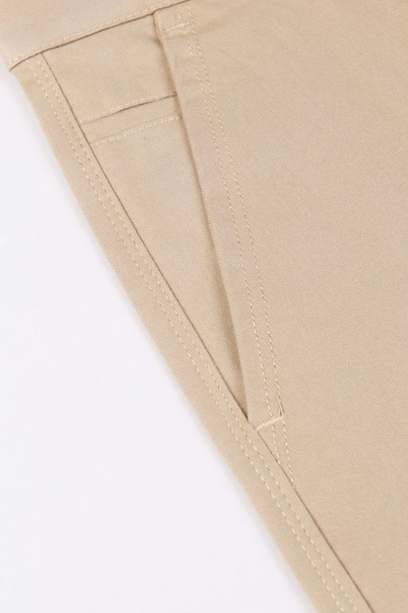 CREAM - 2 way stretch - COTTON PANT