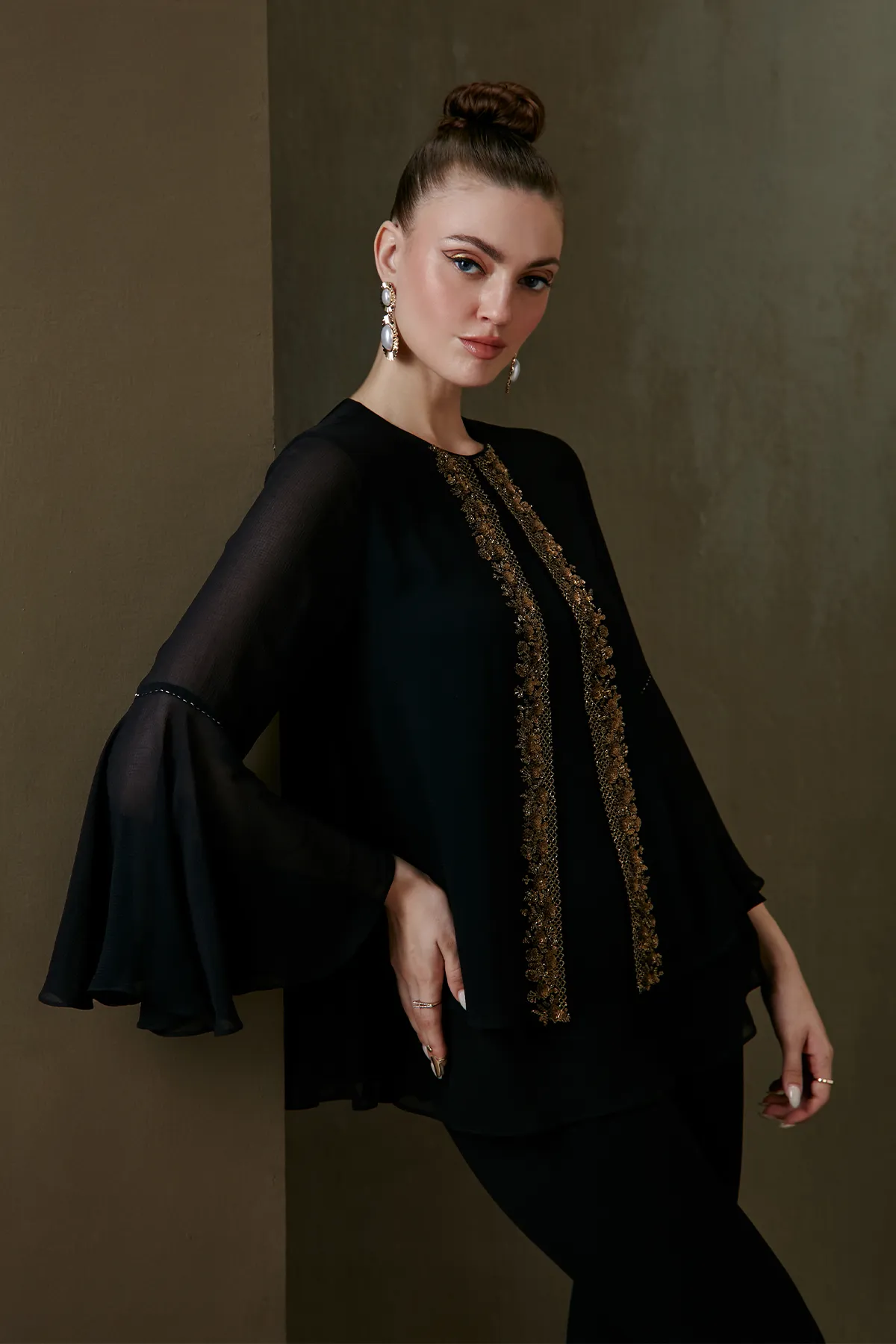 Cypress Sequin Double Layer Top