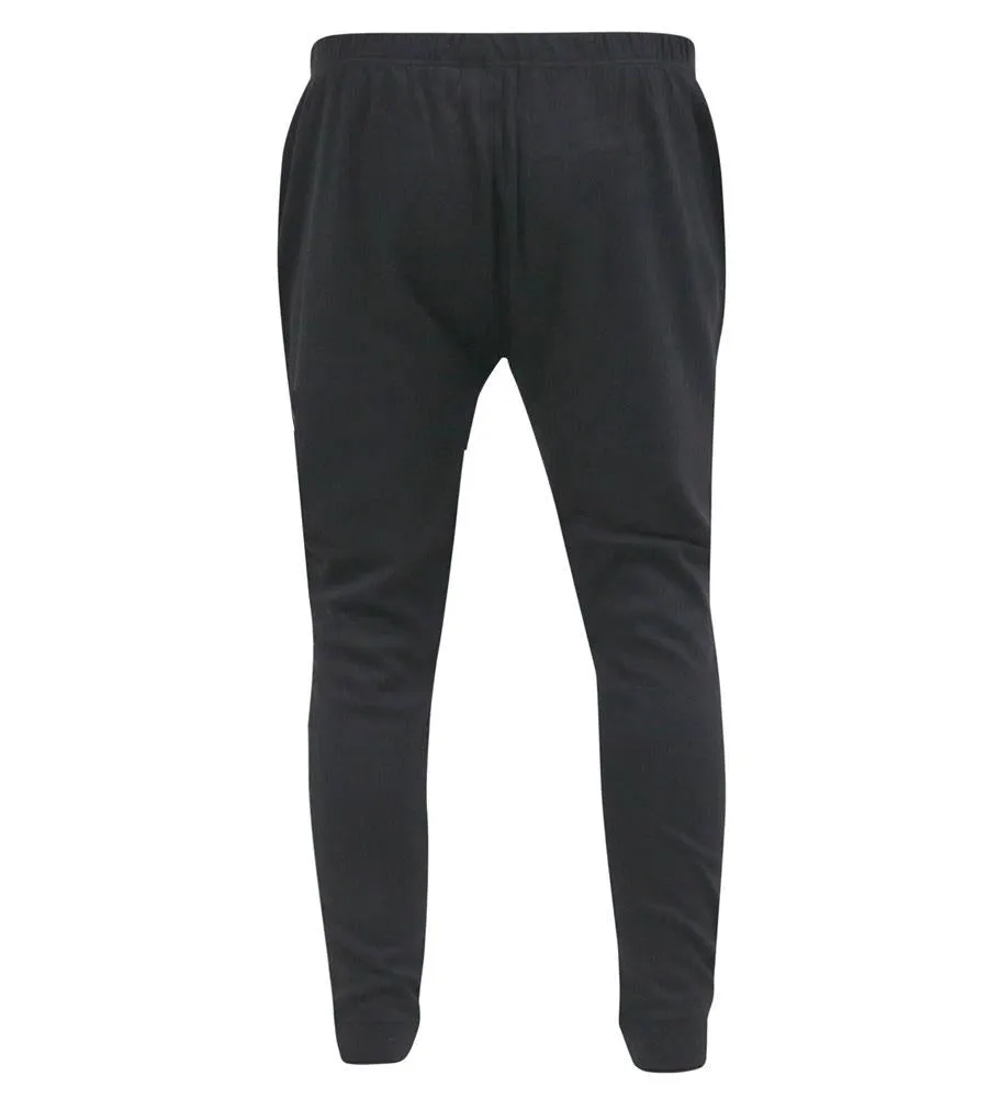 D555 Thermal Long Johns For Men in Black, 2XL-8XL