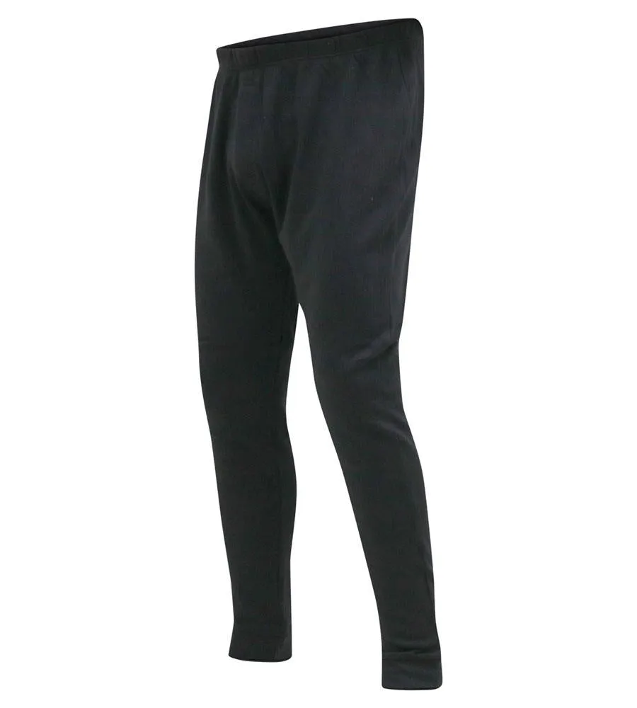 D555 Thermal Long Johns For Men in Black, 2XL-8XL