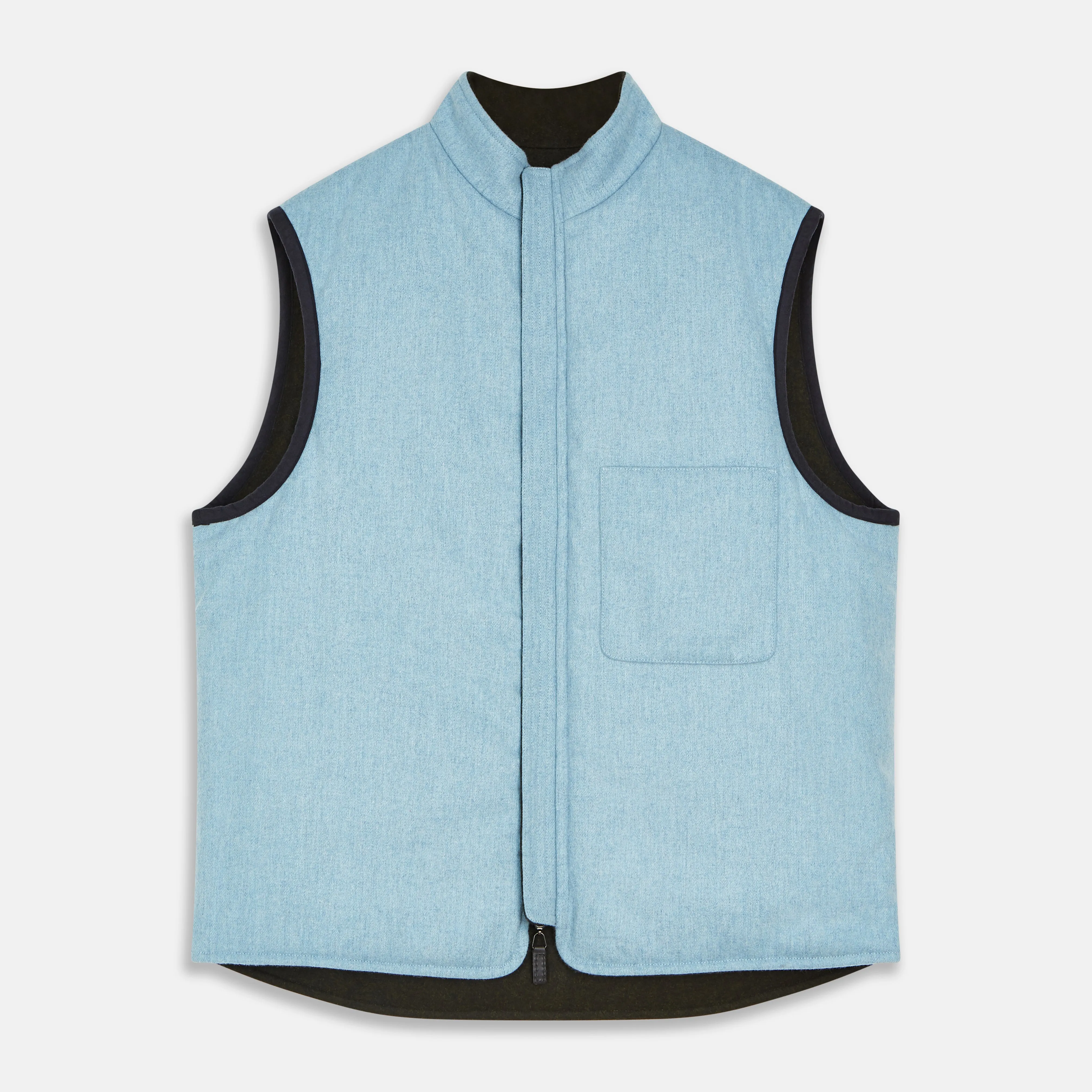 Dark Green Anderson Reversible Gilet