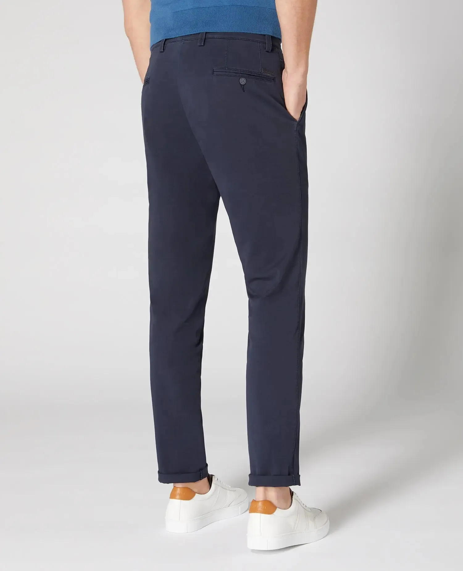 Emilio Tailored Chinos - Navy