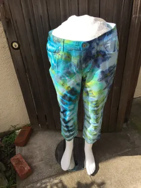 Fancy Dance Shibori Tie Dye Jeans by Sage Luxury