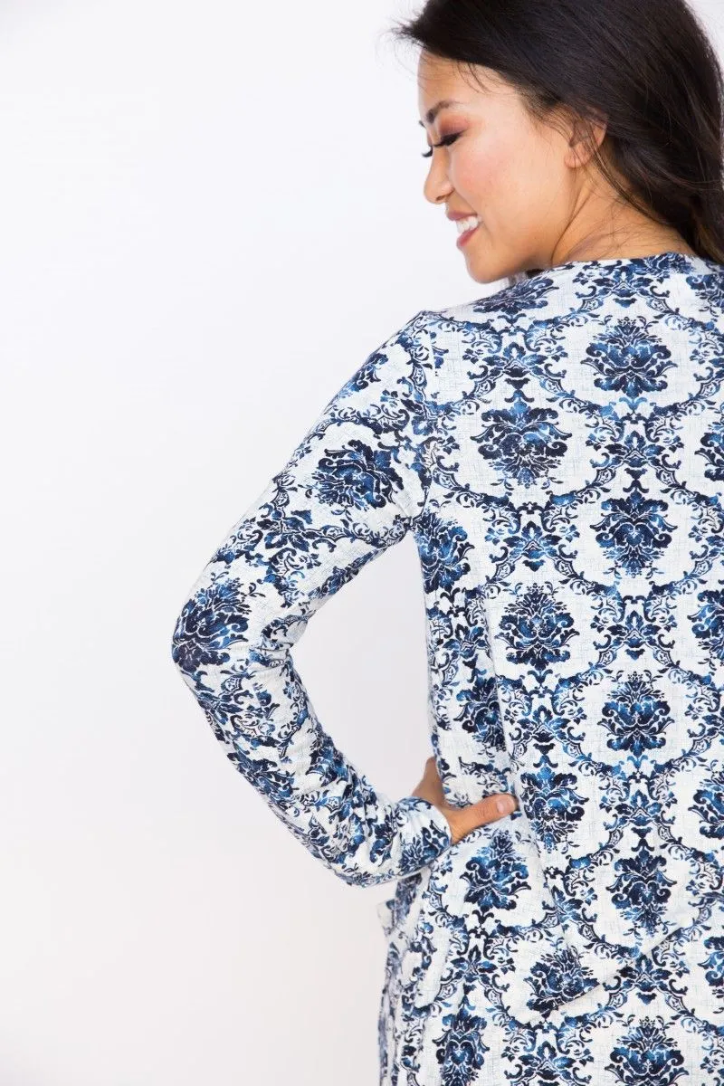 Favorite Cardi in Royal Floral