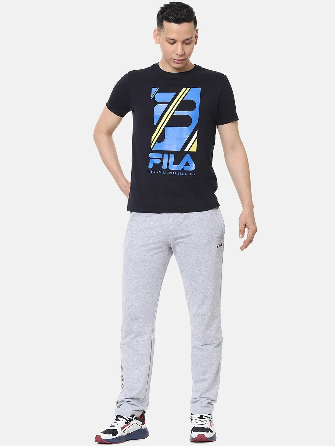 Fila Grey Adrian Men's Logo T-Shirt