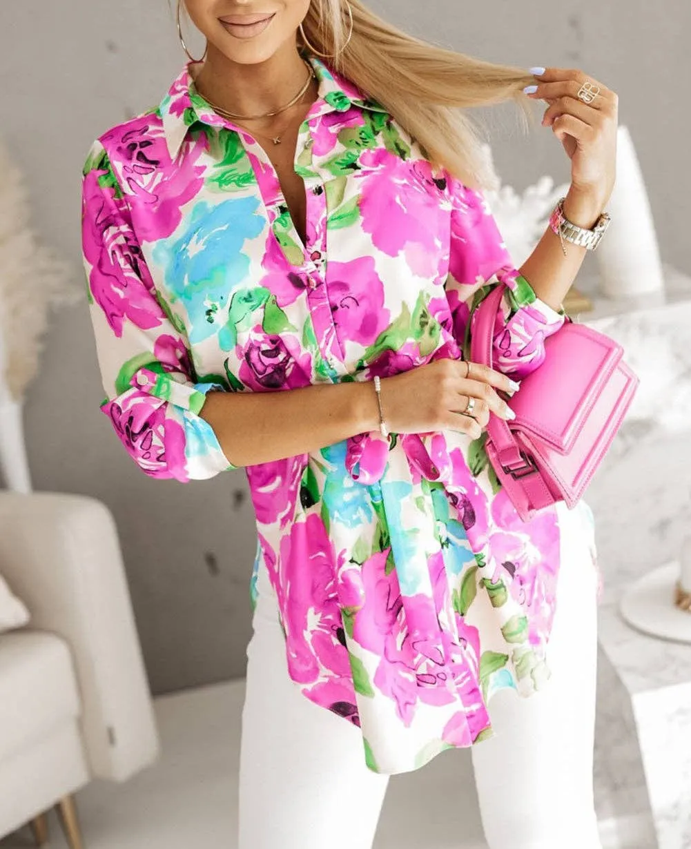 Floral Watercolor Tunic