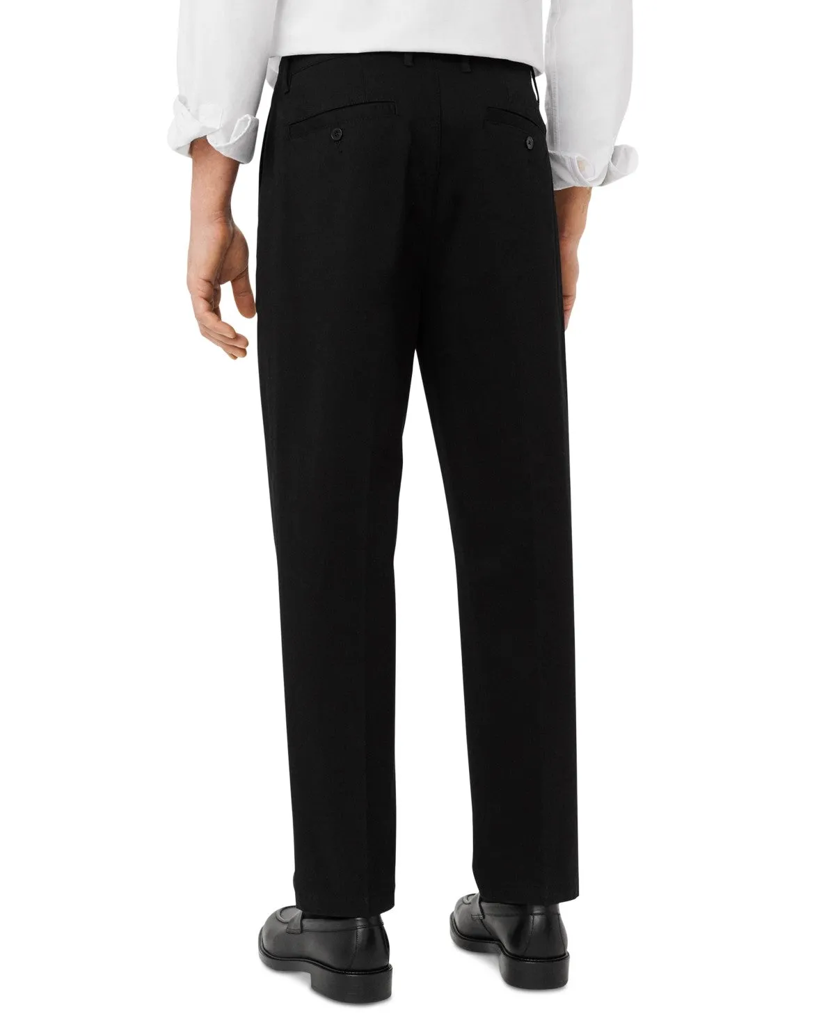 Frank And Oak Mens Relaxed fit Chinos Pants 32  Black Solid