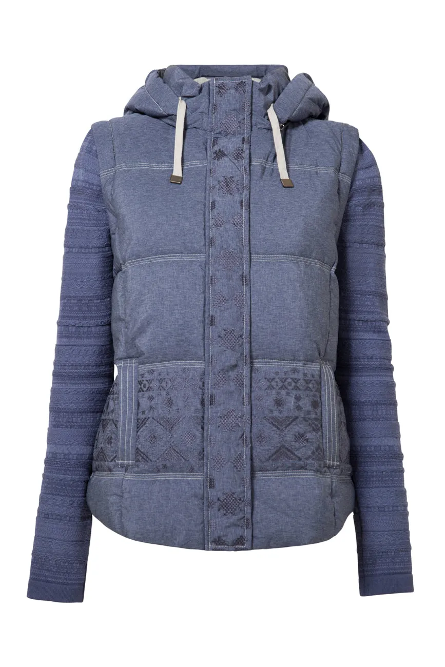 Gabriel Padded Jacket Detachable Knit Arms Desigual Style 19SWEW78