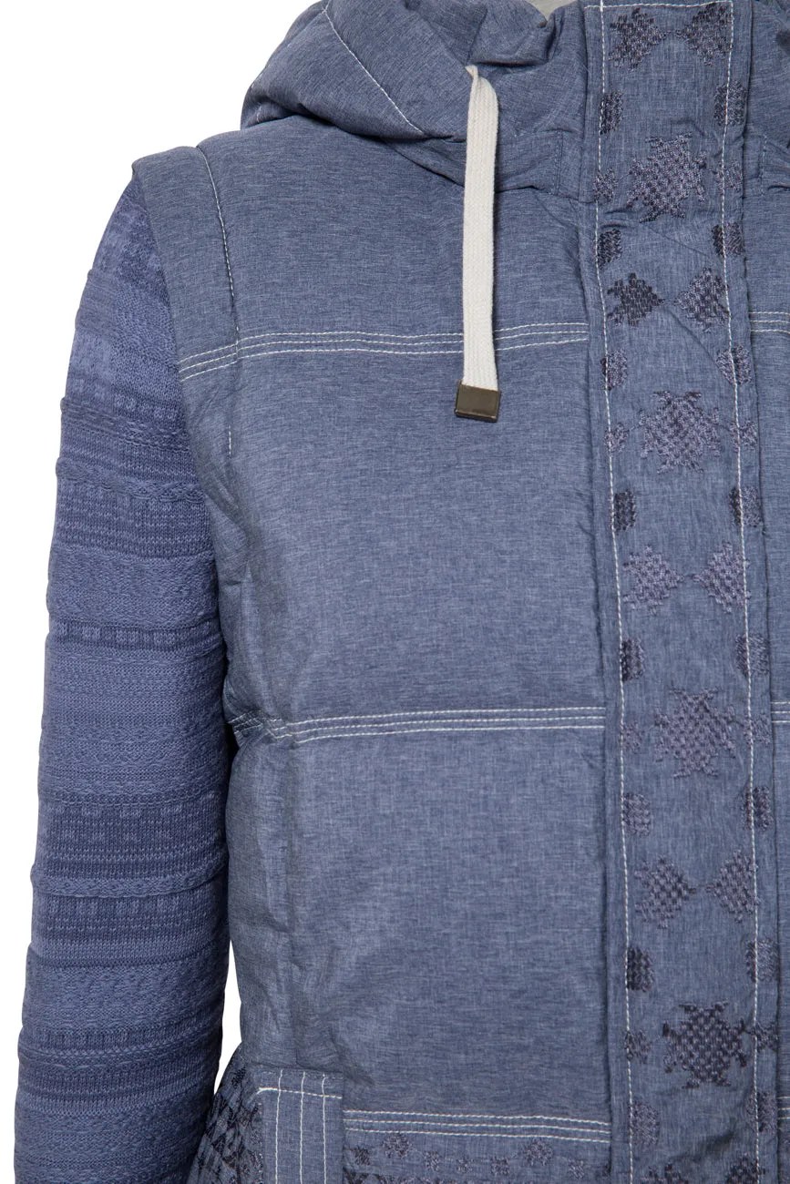 Gabriel Padded Jacket Detachable Knit Arms Desigual Style 19SWEW78
