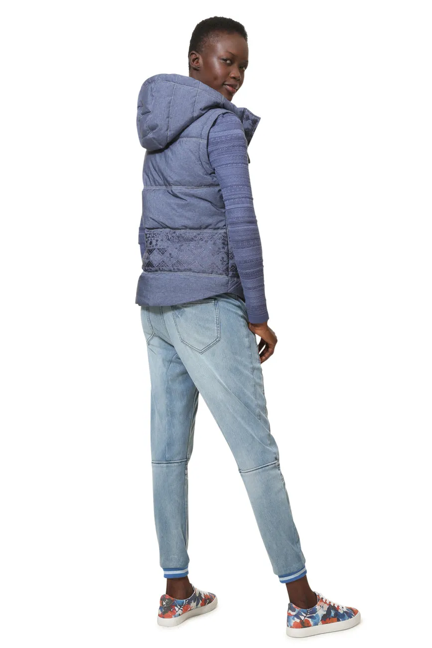 Gabriel Padded Jacket Detachable Knit Arms Desigual Style 19SWEW78