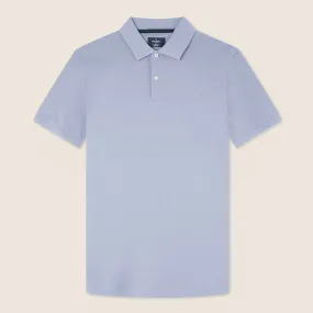 Hackett Slim Fit Logo Polo Oxford Blue