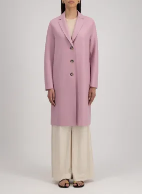 Harris Wharf Overcoat in Dusty Rose