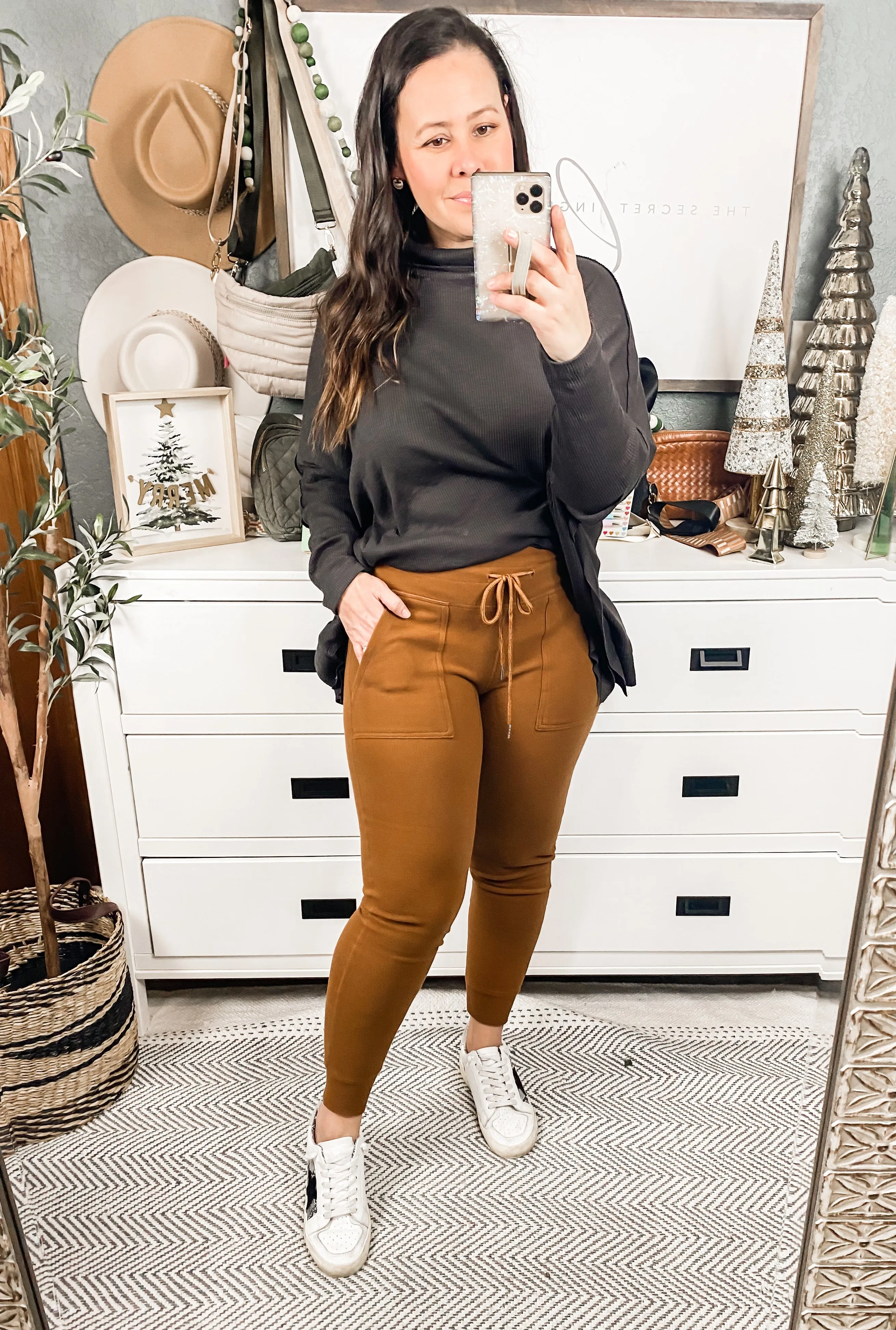 High Waisted Solid Knit Leggings/Joggers