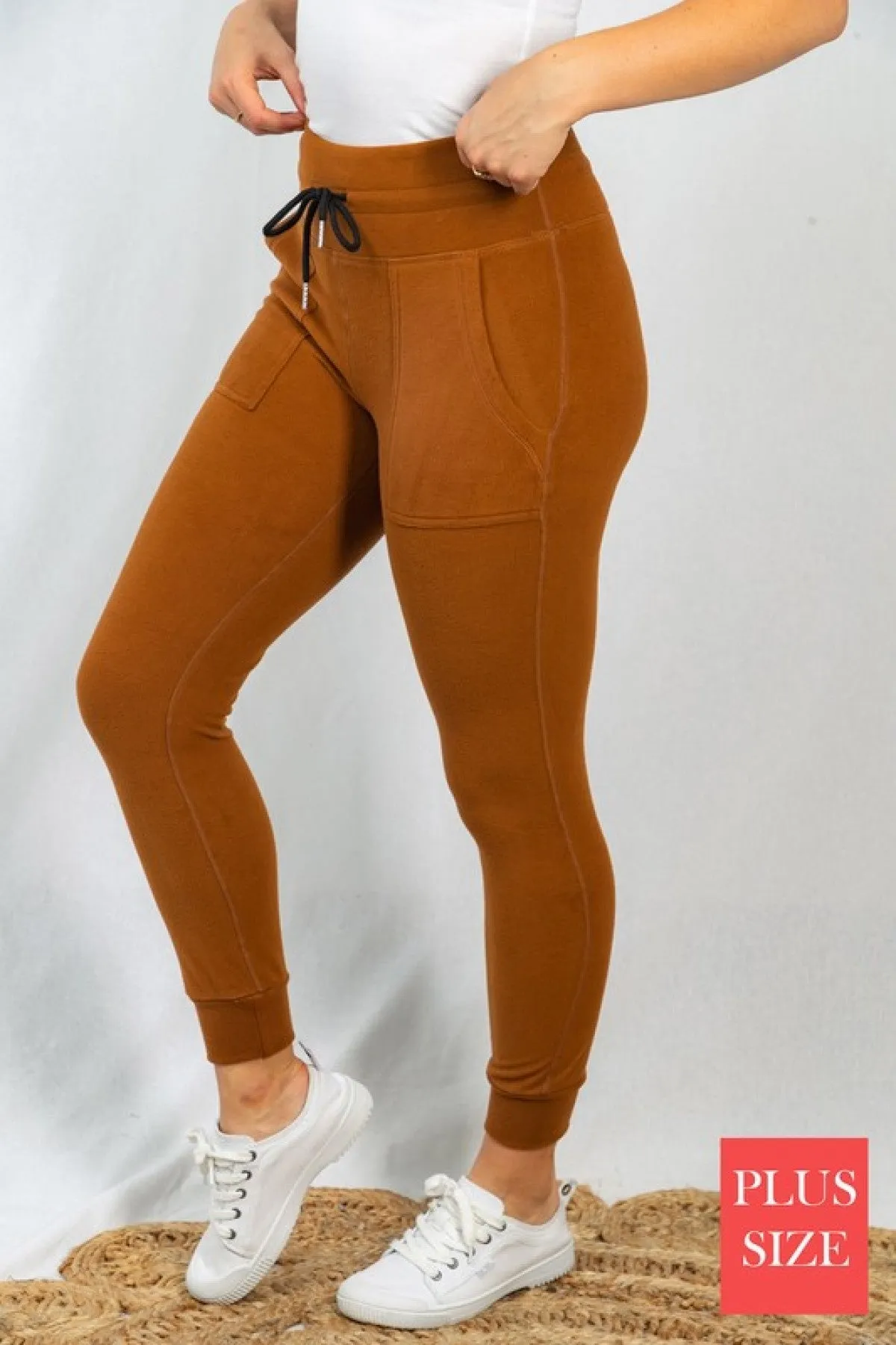High Waisted Solid Knit Leggings/Joggers