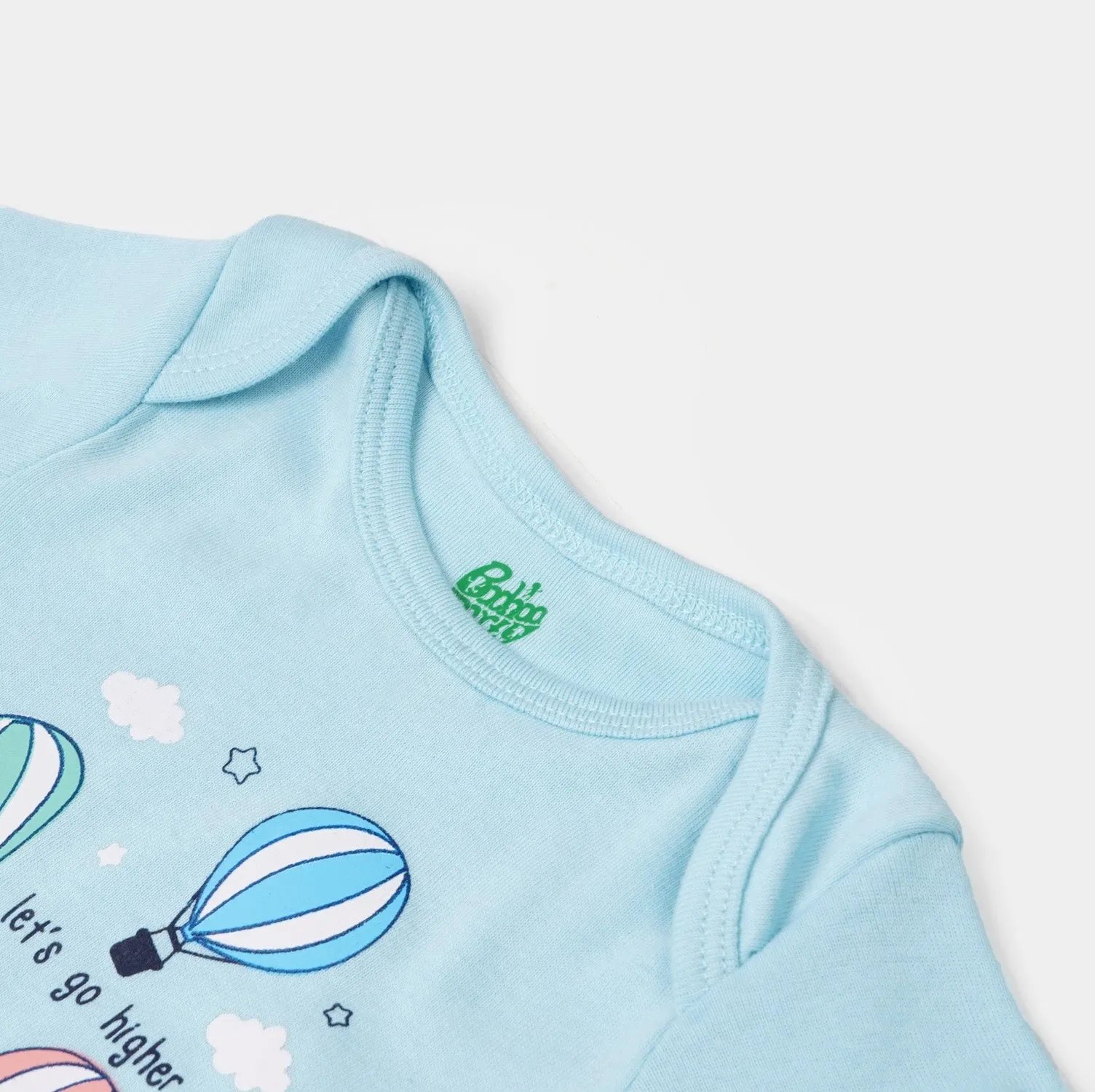 Infant Boys Rib Rompers 3PCs Set Little Adventure - Multi