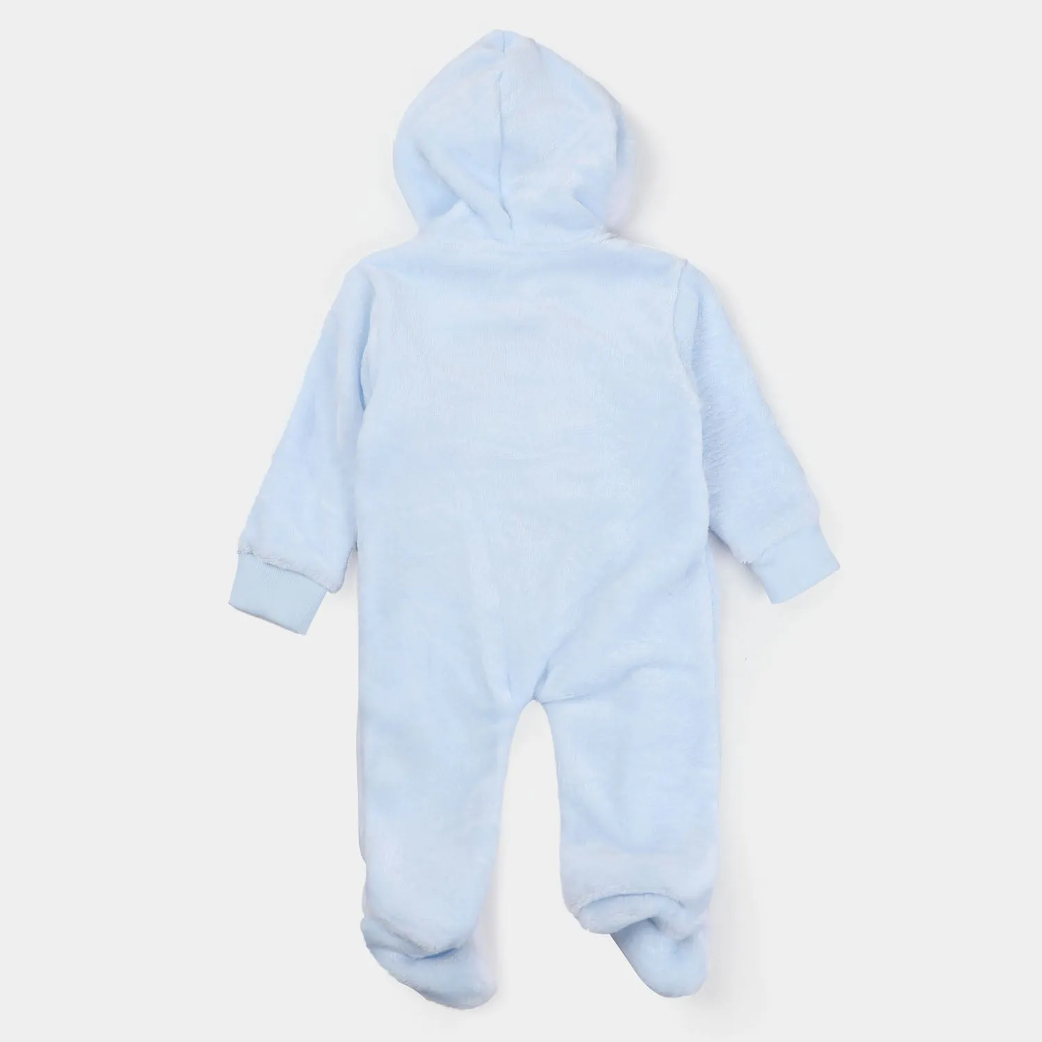 Infant Boys Velour Romper - Blue