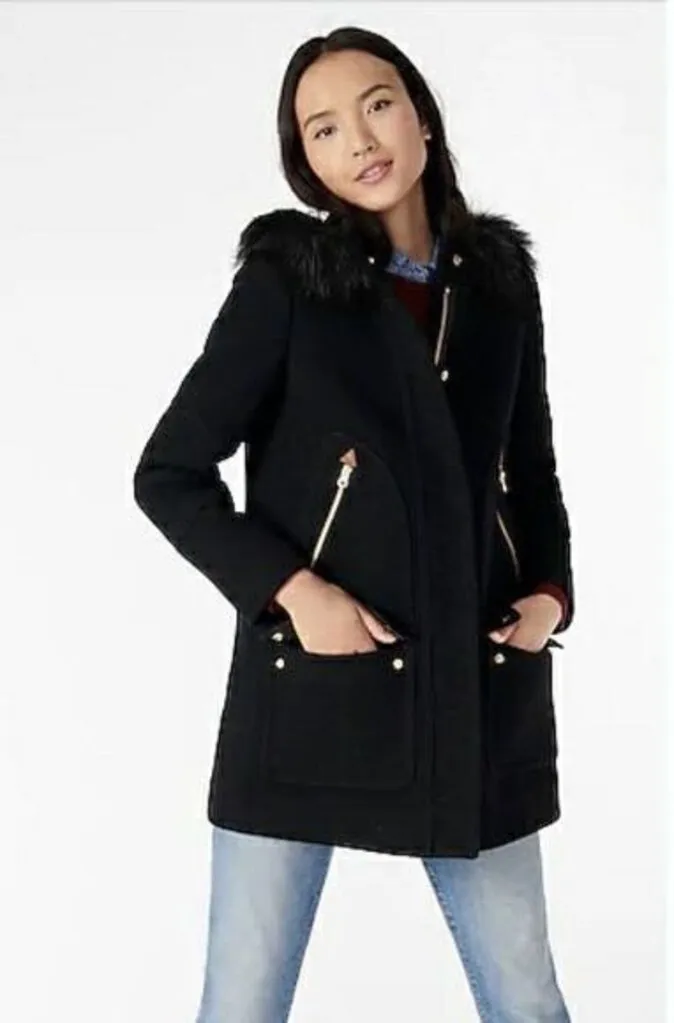 J. Crew Chateau Parka Stadium Coat - Size 2