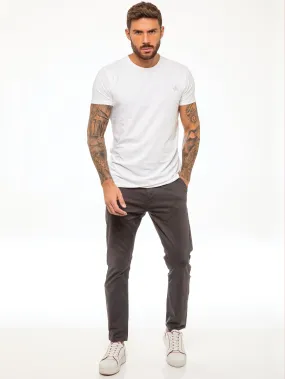 Kaiden Slim Stretch Trousers - Grey