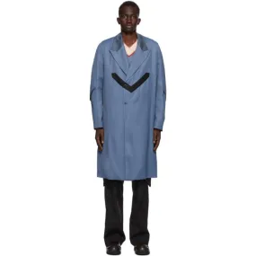 Kiko Kostadinov Blue Tailored Maik Coat