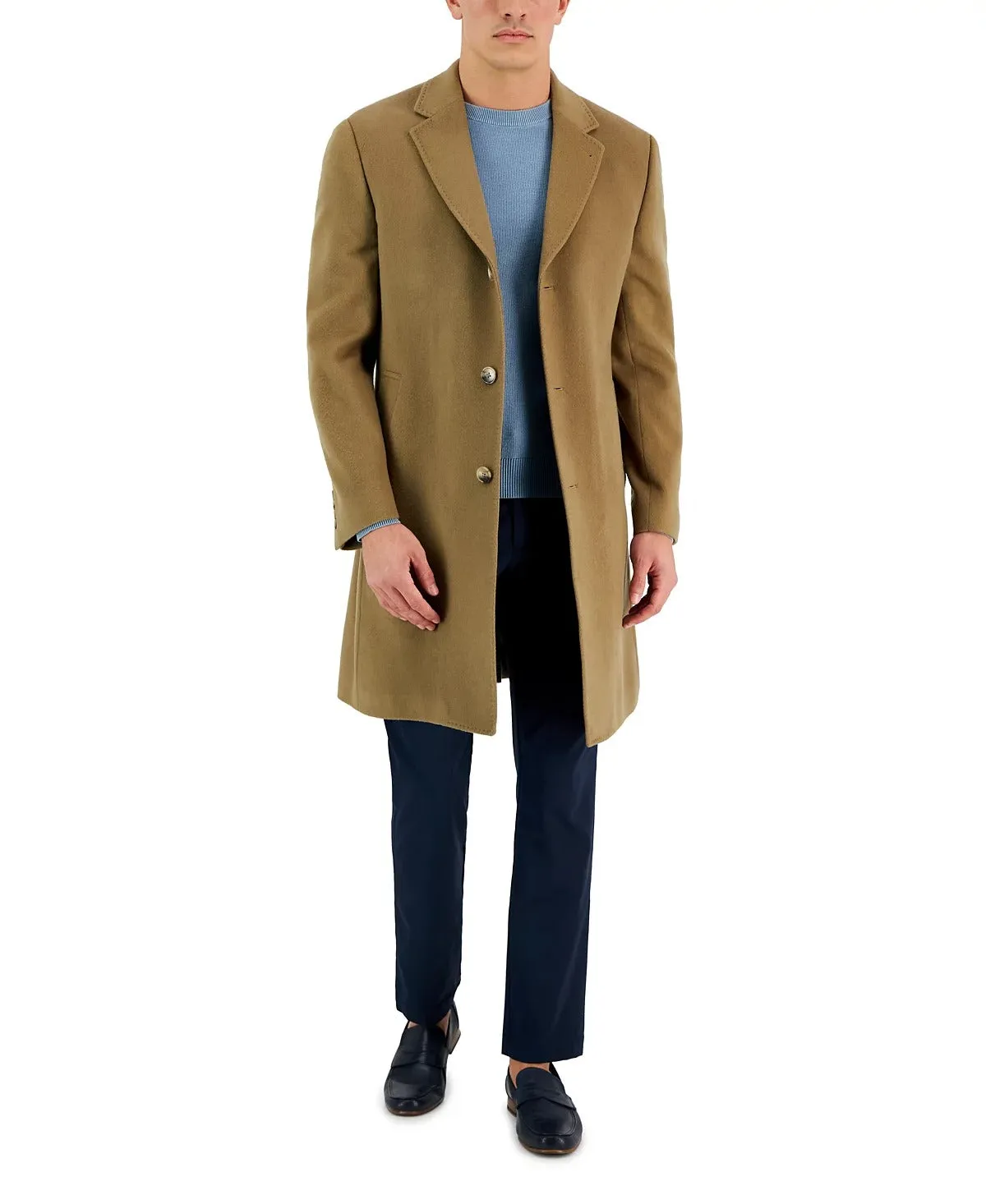 Lauren Ralph Lauren Men's Luther Camel Cashmere Overcoat Coat 42L