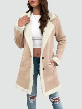 Mabel - Coat with Sherpa Lining