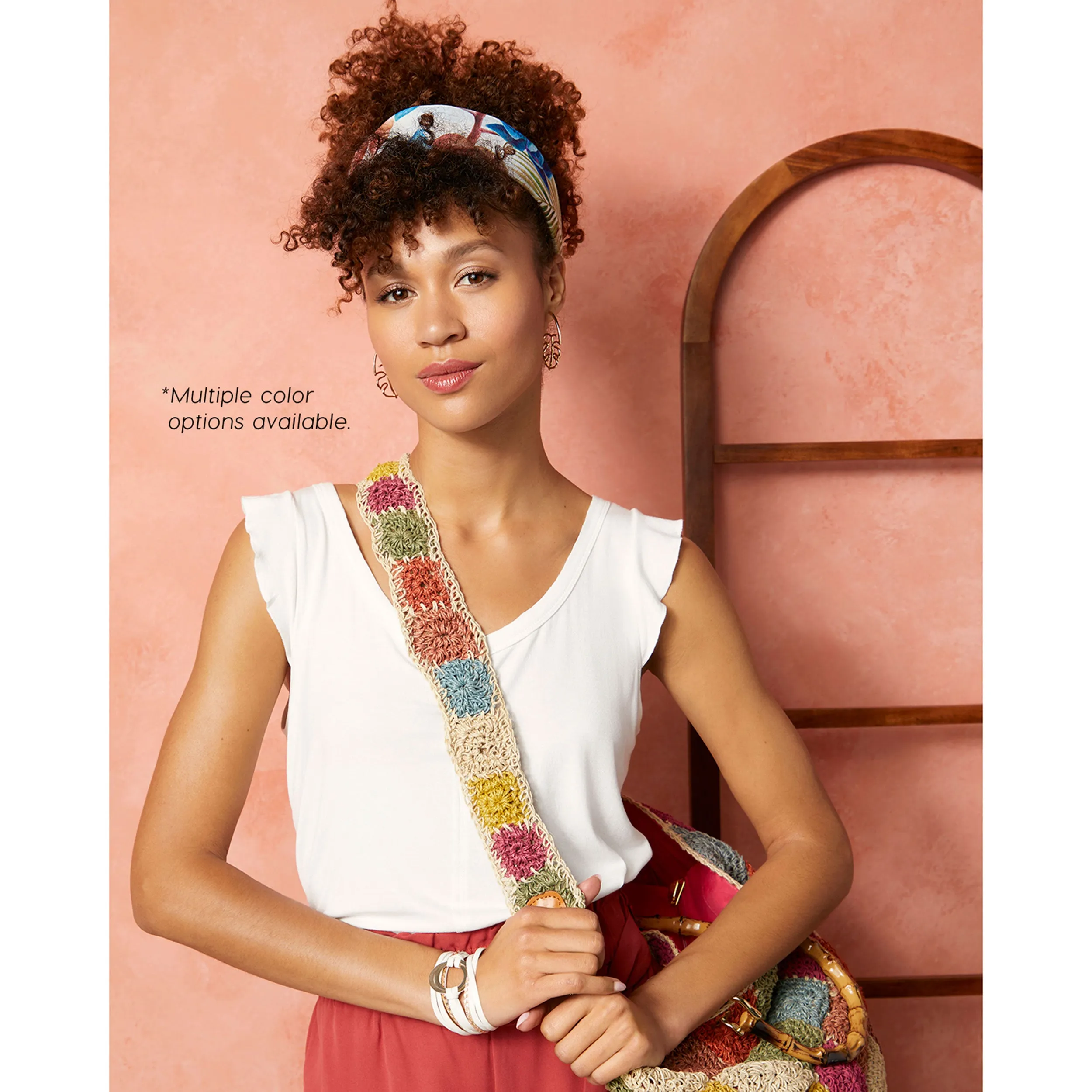 Maeve Long Tank with Cap Sleeve Ruffle - Turquoise - Final Sale